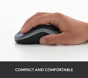 Buy Logitech 910-002235 Logitech M185 Wireless Mouse, Swift Gray ()