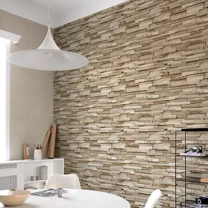 Transform Your Space with Imported Modern 3D Stone Finish Wallpaper – Customizable Elegance for Home, Hotel, and Office Decor
