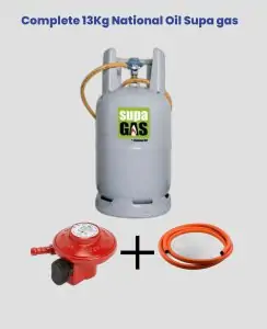 National Oil Supa Gas 13kg Set | Original Regulator & New Pipe - Free Delivery in Mombasa, Tudor, Mvita