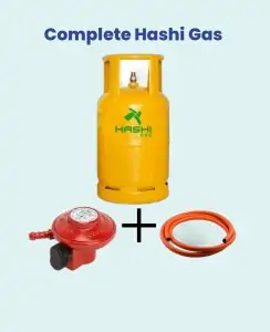 Hashi Gas Complete 13kg Set | Original Regulator & New Pipe - Free Delivery in Mombasa & Tudor