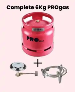 Pro Gas Complete 6kg with Original Burner and New Grill with Free Home Delivery in Mombasa Town, and Tudor, Mvita area