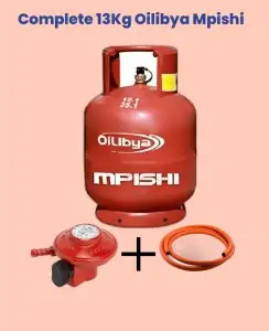 Oilibya Mpishi 13kg with Regulator & Pipe | Free Delivery in Miritini