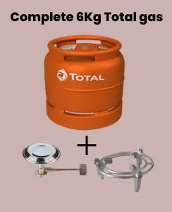 Total Gas 6kg Set with Burner & Grill | Free Delivery in Miritini