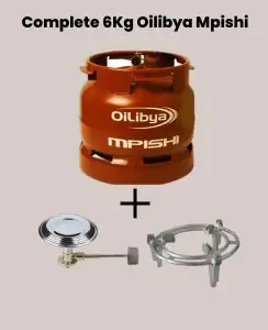 Oilibya Mpishi 6kg - Burner & Grill Included | Free Delivery in Miritini