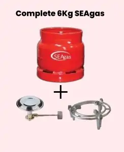 Seagas 6kg Full Package | Original Burner & Grill - Free Delivery in Miritini