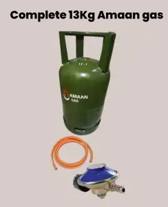 Complete Amaan Gas 13kg Set with Regulator & Pipe | Free Delivery in Miritini
