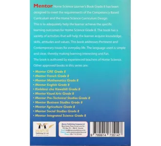 BC Books: Mentor Home Science Grade 8 (Approved)