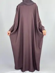 Mauve Abaya Maryam - Timeless Elegance for Every Occasion