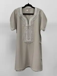 Stone Beige Boys Luxe Kandora