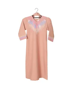 Pink Blush Ombre Muslim Girl Dress