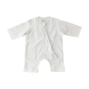 White Arabic Emirati Kandoora for Babies (0-9 Months)