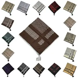 Unisex Arab Head Scarf Wrap Arafat Keffiyeh Yashmagh - Multiple Colors