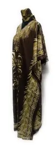 Women's Kaftan with Sequin Pattern [Brown, Blue, Maroon & Purple]