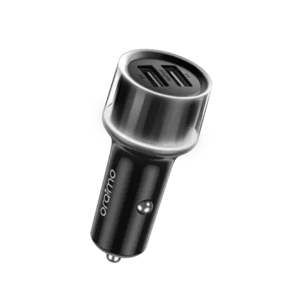 Oraimo Highway 15 – 15.5W Dual USB Car Charger with LED Light and Multi-Protection (Model OCC-1152D)
